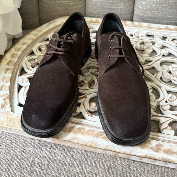 Salvatore Ferragamo Brown Suede Leather Oxford Shoes Men’s 8.5 main image 10
